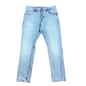 G-star Raw mens denim jeans Fit 34/31 blue 3301 regular tapered Button Fly
